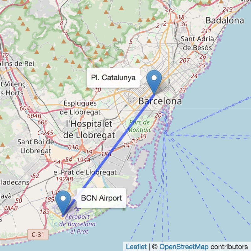 Barcelona International Airport Terminal Map